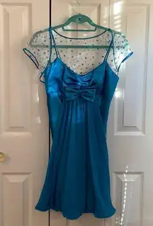 Morgan and Co.✨3 for $25✨Y2K Spaghetti Strap Cocktail Bubble Dress w/ Shall Sz 3