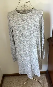 Abercrombie long sleeve gray t shirt dress with pocket S