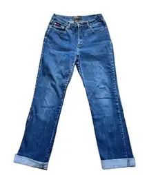 FUBU The Collection Jeans High Waist 90's Retro Straight Leg Jeans Size 7/8