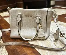 Michael Kors white shoulder bag