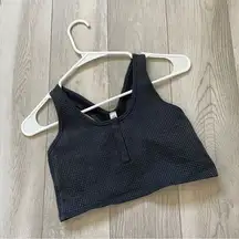 Aerie Offline Main Squeeze Seamless Racerback Long Line Bra Gray (Small) thermal