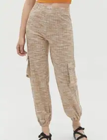 Urban Outfitters -‎ Janey Cargo Jogger Pant in Neutral Multi - Size S