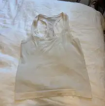 Lululemon Athletica Cream swiftly tech tank top