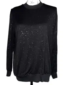 Michael Stars black silver sweatshirt XS‎