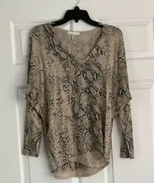 All Saints Tan Long Sleeve Tee