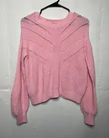 Lilly Pulitzer 100% Cotton Bristow Sweater in Conch Shell Pink Size XS