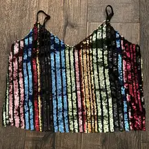 Madison & Berkeley‎ sequin shirt size Medium