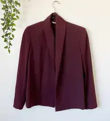 MaxMara Burgundy Open Front Blazer Sz 4