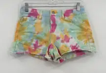 Judy blue tye dye shorts small‎