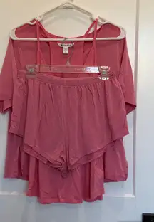 Athleta Pink Pajama Set