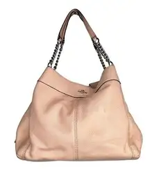 Coach  Pebbled Leather Pink Purse