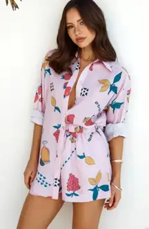 NWT HELLO MOLLY- OFF THE VINE FULL SET SHORTS AND TOP SIZE: 2