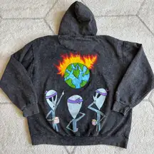 Buddha Buds “The Burning Planet” Limited Edition Hoodie Rare Streetwear Unisex