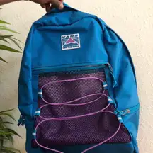 Vans Unisex Snag Plus Backpack Travel School College Work University Laptop Book Bag Nylon Tile Blue - Like New Approx 15” Wide x 14” Tall x 9.5” Deep