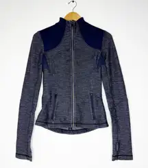 Lululemon Forme Jacket – Navy Heathered Blue – XS