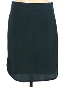 Tory Burch Green & Blue Printed Mini Skirt Womens 6 Classic Pencil Straight