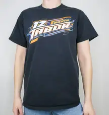 Black Double Sided Racing Graphic T-Shirt