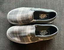 Vans Slip-On Plaid Platform Sneakers Women’s 6