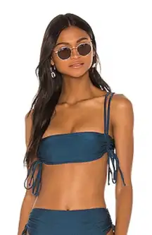 Tularosa Juliana‎ Swim Bikini Top in Deep Sea Sz S