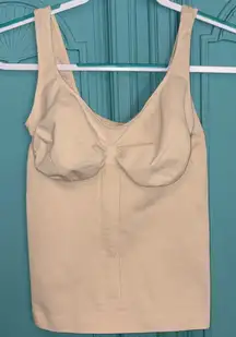 GUESS Shapewear tank top NWOT nude/beige FLAW