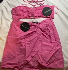 White Fox Boutique NWT  sunset views set hot pink