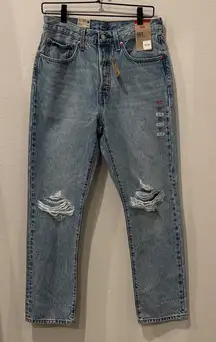 Levi's Distressed Light Blue Jeans 501 Originals NWT size 30x30