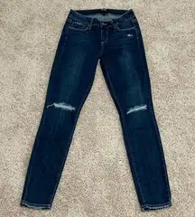 Paige Verdugo Ankle Skinny Jeans Distressed.