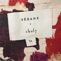 Sézane Sezane x Chufy Memories Of Romania Abstract Print Pattern Belted Jumpsuit 2