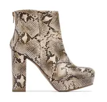 Boutique Snakeskin Booties