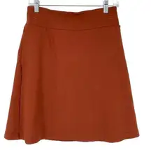 Betabrand Women’s Size Small A-Line Ponte Skort Stretch Amber Orange