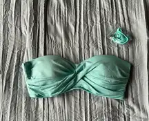 Light Blue Strapless Bikini Top 