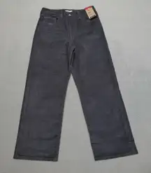 Levis Corduroy Pants Womens 30x27 Gray Ribcage Straight Ankle Slim High Rise Y2K