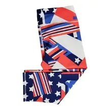 New Fabletics Salar Crop Legging Small Patchwork Pride Print Athleisure Workout