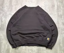 Vintage Carhartt Crewneck Sweatshirt Dark Grey