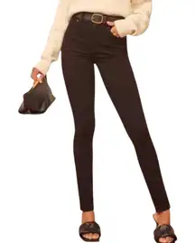 Reformation Women's Harper High Rise Skinny Jeans Black Size 29 Denim Casual‎
