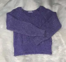 Mango Vintage Purple Knit Sweater