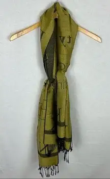 Pashmina Silk Blend New York Tourist Scarf