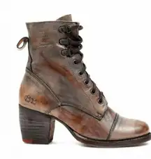 Bed Stu Judgement Ankle Boots Leather Brown Size 6