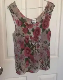 Liz Baker floral tank sz 12