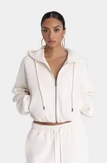 KBB by Kahlana X Target Women's 'Size XS The Zip-Up Hoodie' Cream