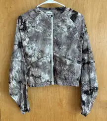 Gymshark‎ Elevate woven jacket Womens Small cement brown spray dye