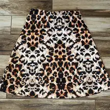 Eci New York animal print skirt