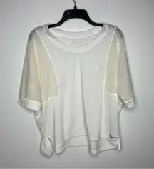 Nike mesh cutout cropped tee size large