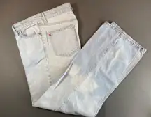 BDG Urban Outfitters Dipped V Flare Light Wash Size 26