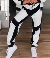 Black And White Joggers