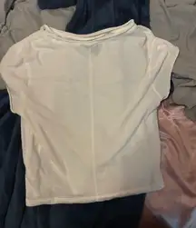 White Wild Fable Cropped T-Shirt