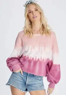 Wildfox NEW  Olivia Sweatshirt Ruby Dove Dye Sweater