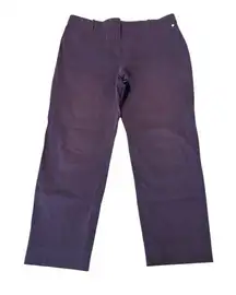 Max Mara Womens Sz 12 Cigarette Straight Leg Pants‎ Purple Pockets Career #CD8-1