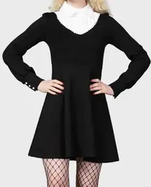 NWT killstar Women's Black Gothic Alternative Bethany Brutal Dress Size Medium
