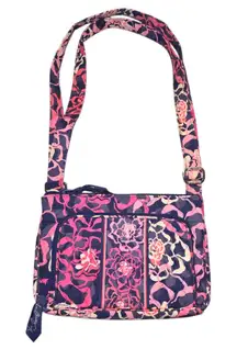 Vera Bradley Kataline Floral Quilted Pink Little Hipster Crossbody Bag Purse